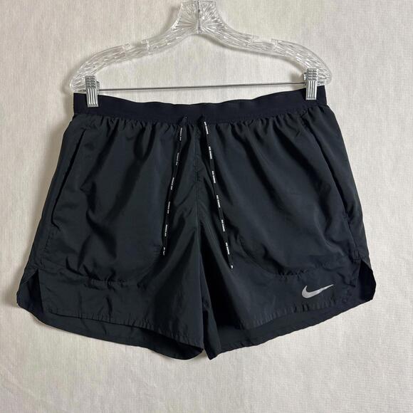Nike Men's Size Large Black Flex Stride 5" Inseam Lined Activewear Shorts - Picture 1 of 11